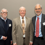 Mr. Abraham (Abe) Lackman (Simons Foundation), Rep. Jerry McNerney of California, and Dr. David Eisenbud (MSRI)