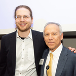 Dr. Erik Demaine of MIT and Dr. Juan Meza, Division Director for the Division of Mathematical Sciences, National Science Foundation